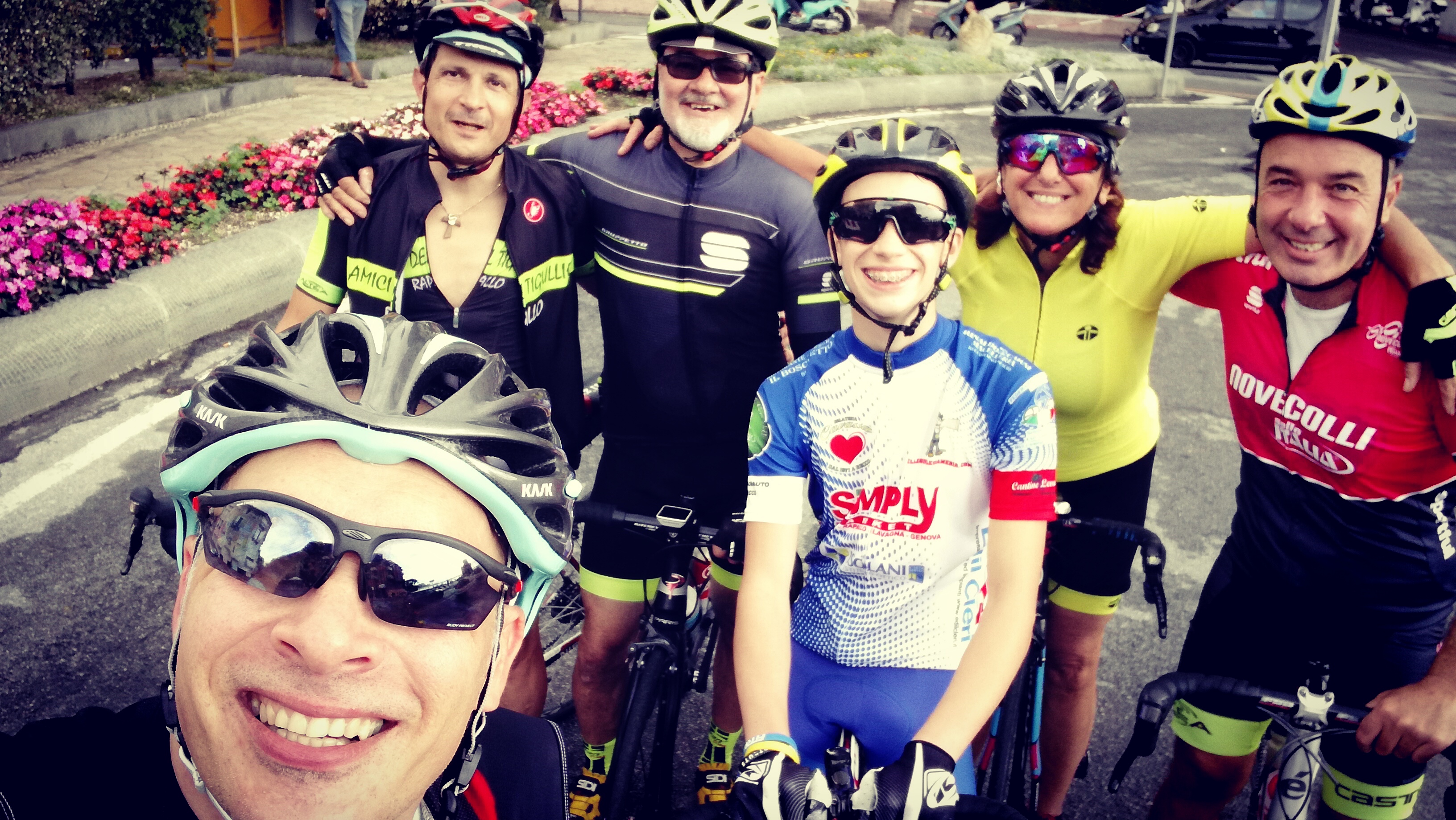 Parte del gruppo all'arrivo